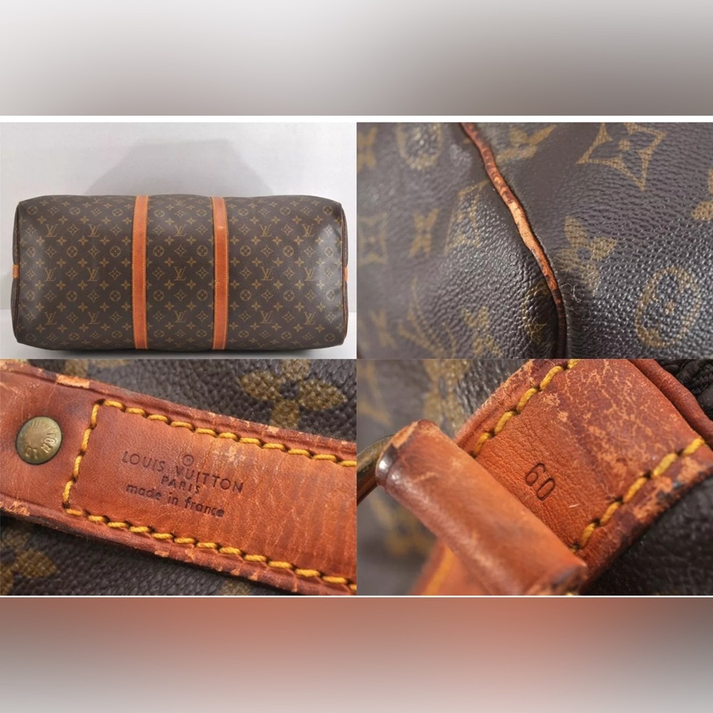 Authentic Louis Vuitton Monogram Keepall Bandouliere 60 Boston Bag - Picture 11 of 14